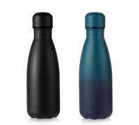 Volhoply Petite bouteille d'eau de 350 ml en acier inoxydable, sans BPA, bouteille d'eau isotherme à double paroi, garde au froid 24 heures et au chaud 12 heures pour sac à main pour enfants (mélange