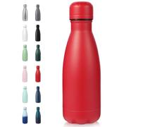 Volhoply Petite bouteille d'eau en acier inoxydable de 355 ml - Bouteille d'eau isotherme sans BPA - Bouteille d'eau à double paroi en forme de cola - Garde au froid 24 heures et au chaud 12 heures
