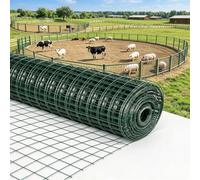 Volière Oiseaux, 1.5 m x 30 m, Maille 60 x 60 mm, revêtu de PVC | Acier Galvanisé à Chaud, Clôture Jardin, Volière, Poulailler, Clapier, Parterre Surélevé