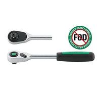 Volonté réversible à cliquet - 80 dents en acier avec verrouillage de sécurité Quick Release et manche bimatière - 1 pièce - 13111120