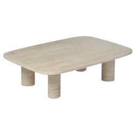 blomus Table basse Volos L 100x70 cm Travertine
