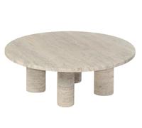blomus Table basse Volos L Ø75 cm Travertine