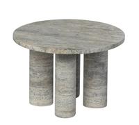 blomus Table d'appoint Volos S Ø52 cm Silver Travertine