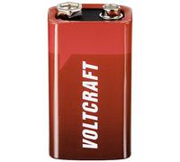 VOLTCRAFT 6LR61 9V Bloc Pile Alcaline Manganèse 550mAh 9V 1pc