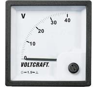 Voltcraft Appareil de mesure encastrable analogique AM-72x72/40V 40 V Bobine