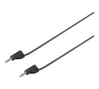 VOLTCRAFT Cordon de mesure[Banane mâle 2 mm -Banane mâle 2 mm ] Ultra flexible 0.90 m,noir,MSB-2002.2 A