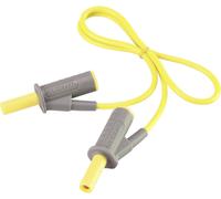 VOLTCRAFT Cordon de mesure de sécurité[Banane mâle 4 mm -Banane mâle 4 mm ] Ultra flexibles 0.50 m;jaune;MSB-501 10 A
