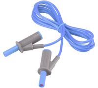 Cordon de mesure de sécurité[Banane mâle 4 mm -Banane mâle 4 mm ] Ultra flexibles 1.50 m bleu MSB-501 10 A
