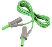 Cordon de mesure de sécurité[Banane mâle 4 mm -Banane mâle 4 mm ] Ultra flexibles 1.50 m vert MSB-501 10 A