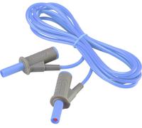VOLTCRAFT Cordon de mesure de sécurité[Banane mâle 4 mm -Banane mâle 4 mm ] Ultra flexibles 2.00 m;bleu;MSB-501 10 A