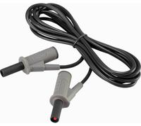 Cordon de mesure de sécurité[Banane mâle 4 mm -Banane mâle 4 mm ] Ultra flexibles 2.00 m noir MSB-501 10 A