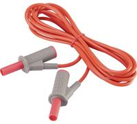 VOLTCRAFT Cordon de mesure de sécurité[Banane mâle 4 mm -Banane mâle 4 mm ] Ultra flexibles 2.00 m;rouge;MSB-501 10 A