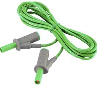 Cordon de mesure de sécurité[Banane mâle 4 mm -Banane mâle 4 mm ] Ultra flexibles 2.00 m vert MSB-501 10 A