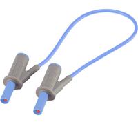 VOLTCRAFT Cordon de mesure de sécurité[Banane mâle 4 mm -Banane mâle 4 mm ] Ultra flexibles 25.00 cm;bleu;MSB-501 10 A