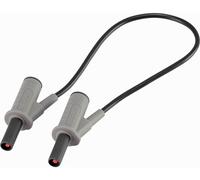 VOLTCRAFT Cordon de mesure de sécurité[Banane mâle 4 mm -Banane mâle 4 mm ] Ultra flexibles 25.00 cm;noir;MSB-501 10 A