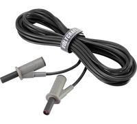 VOLTCRAFT Cordon de mesure de sécurité[Banane mâle 4 mm -Banane mâle 4 mm ] Ultra flexibles 5.00 m;noir;MSB-501 10 A