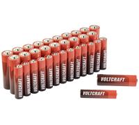 VOLTCRAFT Jeu de piles LR6, LR03 34 pc(s) avec boîte