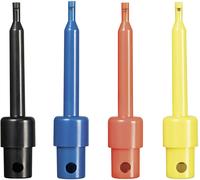 VOLTCRAFT Jeu de pointes de touche à souder CAT I noir, rouge, bleu, jaune