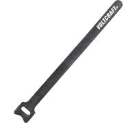 VOLTCRAFT Klett Kabelbinder 420mm Serre-câble auto-agrippant 420 mm (L x l) 420 mm x 12 mm gris foncé