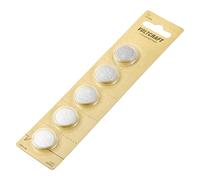 Voltcraft LM2032 Pile bouton CR 2032 Lithium 220 mAh 3 V 5 pcs. (5 pcs, CR2032, 220 mAh), Batteries + piles