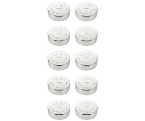 VOLTCRAFT Lot de 10 Piles Bouton AG3 LR 41 alcalines - 35 mAh - 1,5 V