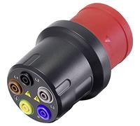 Voltcraft Adaptateur de mesure VMA-3L 32 – fiche CEE 32 A 5 pôles, prise 4 mm – Gris foncé/rouge