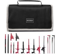 VOLTCRAFT MLSet-100 Set de cordons de mesure enfichable 4 mm pince crocodile, pointe de test, femelle 4 mm 1.2 m rouge, noir 1 pc(s)