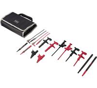 VOLTCRAFT MLSet-100 Set de cordons de mesure enfichable 4 mm pince crocodile, pointe de test, femelle 4 mm 1.2 m rouge, noir
