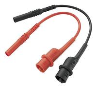 Voltcraft Cordons de mesure de sécurité MS-10-BK – banane 4 mm, pinces crocodile 10 cm noir/rouge