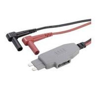 VOLTCRAFT MS-4 Adaptateur de mesure coupe-circuit plat pour connecteur mâle - Banane mâle 4 mm manchon isolant noir, ro