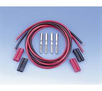 VOLTCRAFT MS 4041/2*1 Set de cordons de mesure Banane mâle 4 mm Banane mâle 4 mm 1.00 m noir, rouge 1 set