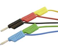 VOLTCRAFT MS 4250S Set de cordons de mesure Banane mâle 4 mm Banane mâle 4 mm 1.00 m rouge, noir, bleu, vert, jaune 1 pc(s)