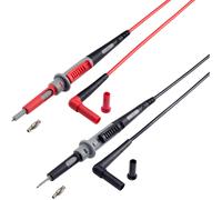 Voltcraft Cordon de mesure de sécurité MS-4PS-E fiche 4 mm pointe de test 1,00 m noir/rouge