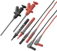 VOLTCRAFT MS-6 Set de cordons de mesure de sécurité Banane mâle 4 mm pointe de test 1.20 m noir, rouge 1 set