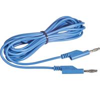 VOLTCRAFT MS5/BL Cordon de mesure Banane mâle 4 mm Banane mâle 4 mm 5.00 m bleu 1 pc(s)