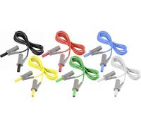 VOLTCRAFT MSB-501 Set de cordons de mesure Banane mâle 4 mm Banane mâle 4 mm 2.00 m 12 pc(s)