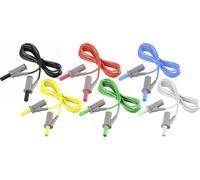 VOLTCRAFT MSB-501 Set de cordons de mesure Banane mâle 4 mm Banane mâle 4 mm 5.00 m 12 pc(s)