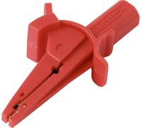 VOLTCRAFT MSK-130 Pince crocodile CAT IV 600 V, CAT III 1000 V 10 A rouge