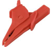 VOLTCRAFT MSK-135 Pince crocodile Inclus CAT IV 600 V, CAT III 1000 V 10 A rouge