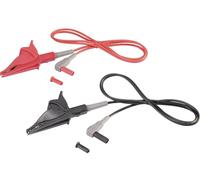 VOLTCRAFT MSL-507 Cordon de mesure mâle 4 mm pince crocodile 1.00 m noir, rouge 1 pc(s)