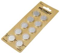 VOLTCRAFT Pile bouton CR 2032 3 V 10 pc(s) 220 mAh lithium VC-16107995