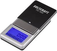VOLTCRAFT PS-200 Balance de poche VC-8912595 Plage de pesée (max.) 200 g Lisibilité 0.01 g à pile(s) noir, argent