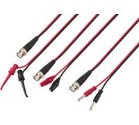 VOLTCRAFT Set de cordons de mesure BNC 0.80 m noir, rouge
