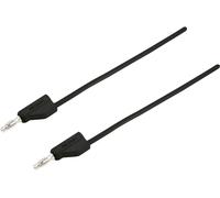 VOLTCRAFT Ultra-flexible Cordon de mesure [Banane mâle 4 mm - Banane mâle 4 mm ] 0.75 m noir MSB-300 10 A