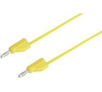 VOLTCRAFT Ultra-flexible Cordon de mesure [Banane mâle 4 mm - Banane mâle 4 mm ] 1.00 m jaune MSB-300 10 A