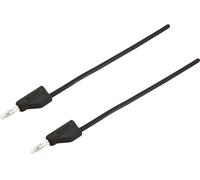 Ultra-flexible Cordon de mesure [Banane mâle 4 mm - Banane mâle 4 mm ] 1.50 m noir MSB-300 10 A