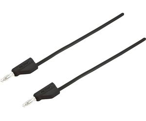 VOLTCRAFT Ultra-flexible Cordon de mesure [Banane mâle 4 mm - Banane mâle 4 mm ] 1.50 m noir MSB-300 10 A