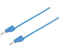 VOLTCRAFT Ultra-flexible Cordon de mesure [Banane mâle 4 mm - Banane mâle 4 mm ] 2.00 m bleu MSB-300 10 A