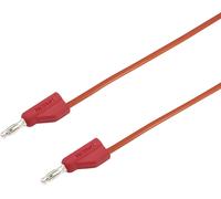 VOLTCRAFT Ultra-flexible Cordon de mesure [Banane mâle 4 mm - Banane mâle 4 mm ] 25.00 cm rouge MSB-300 10 A