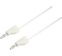 VOLTCRAFT Ultra-flexible Cordon de mesure [Banane mâle 4 mm - Banane mâle 4 mm ] 5.00 m blanc MSB-300 10 A